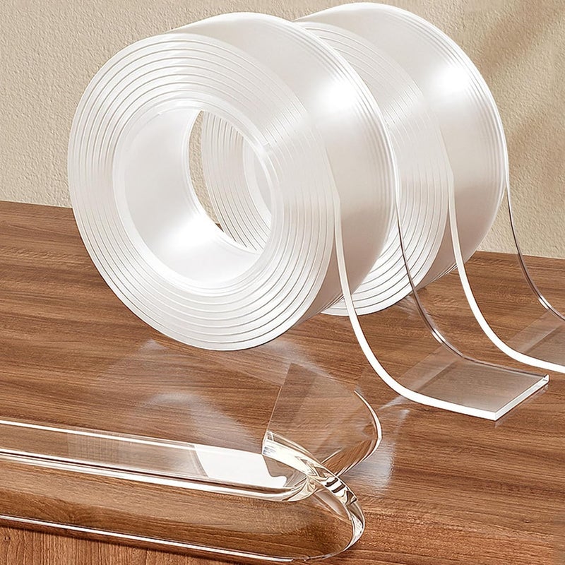 CHENYA 2 Rolls Clear Soft Corner Protectors for Furniture Strip,1.57 in x 13.12 FT,Sharp Edge & Table Bumper,Window Edge,Wall Protector, Soft Corner Guards Safe for Proof,Table Corner Protectors in Family - Image 1